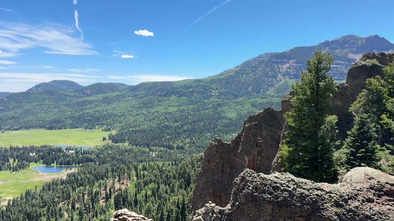 A mountain landscape from along the way